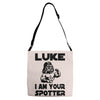 luke i'm your suporter Adjustable Strap Totes