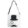 moustache gentleman Adjustable Strap Totes
