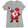Santa Dabbing Ladies Fitted T-Shirt
