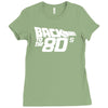 back to the 80's, funny retro Ladies Fitted T-Shirt