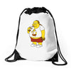 fractal comic book guy Drawstring Bags