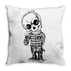 scary boy Throw Pillow