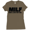 herren lustiges Ladies Fitted T-Shirt