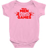 real men and women play games Baby Onesie