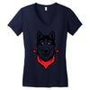 Siberian Husky Women's V-Neck T-Shirt