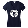 black panthers party black history month political logo Women's V-Neck T-Shirt