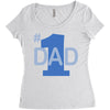 1 dad (2) Women's Triblend Scoop T-shirt