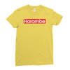 harambe gorilla Ladies Fitted T-Shirt