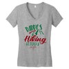 Daddy Hiking Buddy Mountains Women's V-Neck T-Shirt