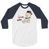 Cute Baby Painter's Mom Love 3/4 Sleeve Shirt