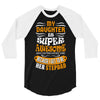 My Daughter Is Super Awesome Her Stepdad 3/4 Sleeve Shirt