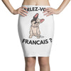 high end french bulldog Pencil Skirts
