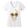 skull coffee Women's V-Neck T-Shirt