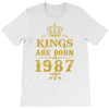 kings are born in 1987 T-Shirt