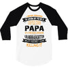 Super Cool Papa Of A Freaking Awesome Granddaughter 3/4 Sleeve Shirt