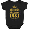 queens are born in 1981 Baby Bodysuit