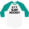 eat sleeo hockey 3/4 Sleeve Shirt