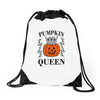 halloween pumpkin queen Drawstring Bags