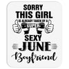sorry this girl is already taken by a super sexy june boyfriend Mousepad