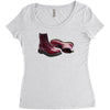 red doc marten skinhead boots, ideal birthday present or gift Women's Triblend Scoop T-shirt