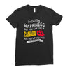 you can't buy happiness but you can live in canada Ladies Fitted T-Shirt