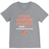 i wear peach for some special to me V-Neck Tee