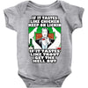 if it tastes like chicken, funny rude ideal birthday present Baby Bodysuit