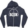 bargain loud records Zipper Hoodie