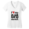 I Love My Big Brother Women's V-Neck T-Shirt