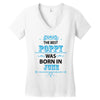 The Best Poppy Was Born In June Women's V-Neck T-Shirt