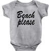 beach please Baby Bodysuit