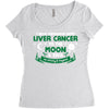 I Love Someone with Liver Cancer to The Moon and Back to Infinity Women's Triblend Scoop T-shirt