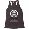 low flying motorcycles Racerback Tank
