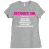 December Girl Hated By Many Ladies Fitted T-Shirt