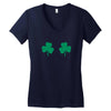 shamrock boobs Women's V-Neck T-Shirt