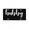 Hubby License Plate