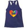 Rainbow Equality Heart Racerback Tank