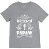 I Am One Blessed Papaw V-Neck Tee