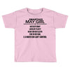 Smartass May Girl Toddler T-shirt
