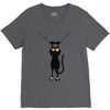 a cat always with me V-Neck Tee
