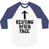 resting bitch face 3/4 Sleeve Shirt