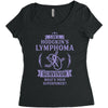 I am a Hodgkins Cancer Survivor - What's Your Superpower? Women's Triblend Scoop T-shirt