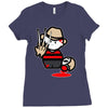 nightmare freddy krueger robert englund horror Ladies Fitted T-Shirt