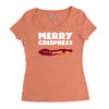 merry crispness Women's Triblend Scoop T-shirt