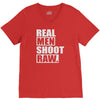 real men shoot raw V-Neck Tee