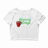 snowy days Crop Top