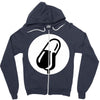 mic Zipper Hoodie
