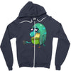 philbert before coffee Zipper Hoodie