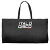 retro italo disco Weekender Totes