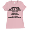 Smartass April Girl Ladies Fitted T-Shirt